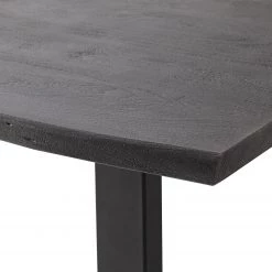 Ars Natura Table Kapra - Acacia Gris - 180 x 90 cm - Noir - Forme en U - Épaisseur plateau : 2.5 cm -Meubles de salle à manger Soldes Magasin 1000227930 210118 06251500050 DETAILS P000000001000227930