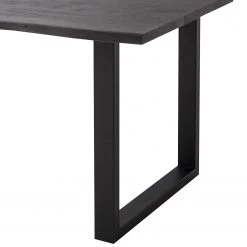 Ars Natura Table Kapra - Acacia Gris - 180 x 90 cm - Noir - Forme en U - Épaisseur plateau : 2.5 cm -Meubles de salle à manger Soldes Magasin 1000227930 210118 06252000052 DETAILS P000000001000227930