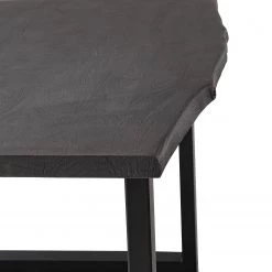 Ars Natura Table Kapra - Acacia Gris - 180 x 90 cm - Noir - Forme en U - Épaisseur plateau : 2.5 cm -Meubles de salle à manger Soldes Magasin 1000227930 210118 06252100054 DETAILS P000000001000227930