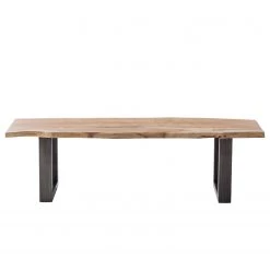 Ars Natura Banc Kapra - Acacia brun - Largeur : 160 cm - Métal vintage - Forme en U -Meubles de salle à manger Soldes Magasin 1000228071 201210 15172200018 DETAILS P000000001000228071