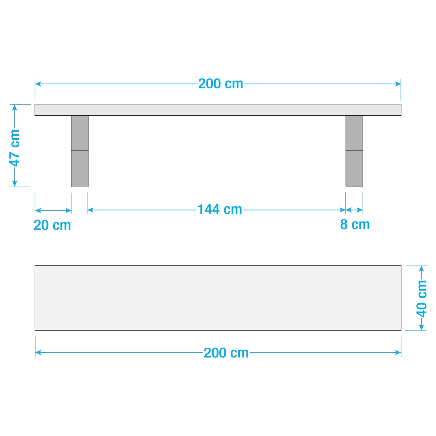 Ars Natura Banc Kapra - Acacia Gris - Largeur : 200 cm - Argenté - Forme en X 2 Ars Natura Banc Kapra - Acacia Gris - Largeur : 200 cm - Argenté - Forme en X – Image 2