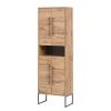 Schildmeyer Armoire Limmo - Imitation chêne rustique / Noir