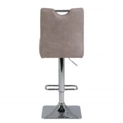 Loftscape Chaises de bar Topid II (lot de 2) - Microfibre / Acier - Beige vintage / Chrome -Meubles de salle à manger Soldes Magasin 1000228910 201104 15385600030 DETAILS P000000001000228910