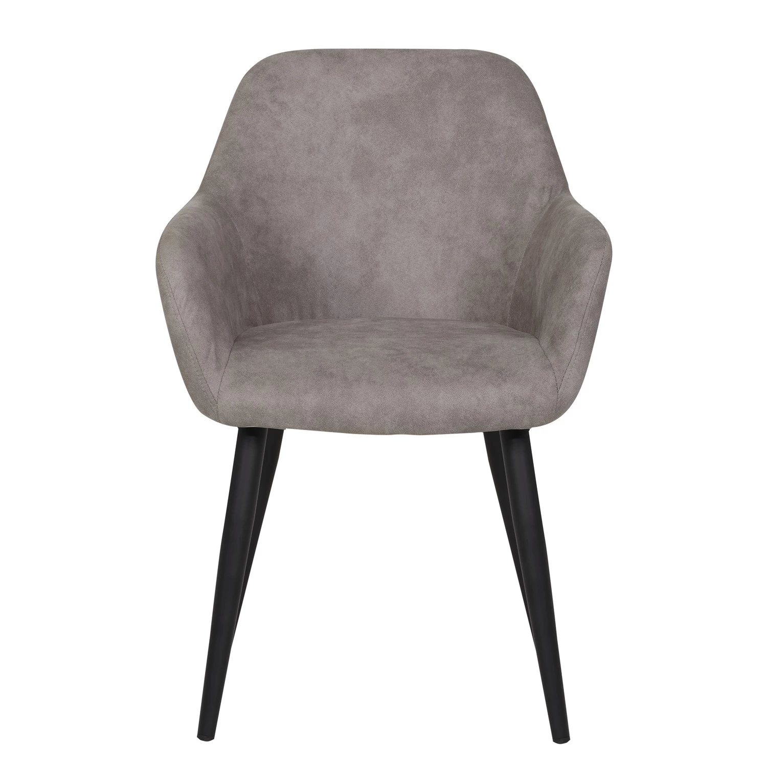 Loftscape Chaises à accoudoirs Trappe (lot de 2) - Microfibre / Acier - Gris fumé 2 Loftscape Chaises à accoudoirs Trappe (lot de 2) - Microfibre / Acier - Gris fumé – Image 2