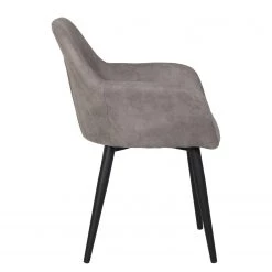 Loftscape Chaises à accoudoirs Trappe (lot de 2) - Microfibre / Acier - Gris fumé 11 Loftscape Chaises à accoudoirs Trappe (lot de 2) - Microfibre / Acier - Gris fumé -Meubles de salle à manger Soldes Magasin 1000228924 201104 15385600082 DETAILS P000000001000228924
