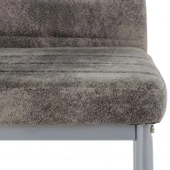 Loftscape Chaises capitonnées Orelle II (lot de 2) - Microfibre / Fer - Gris -Meubles de salle à manger Soldes Magasin 1000229577 201104 14074700028 DETAILS P000000001000229577