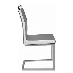 Loftscape Chaises cantilever Ibos (lot de 2) - Imitation cuir - Chrome - Gris 7 Loftscape Chaises cantilever Ibos (lot de 2) - Imitation cuir - Chrome - Gris -Meubles de salle à manger Soldes Magasin 1000229583 201104 14080900056 DETAILS P000000001000229583