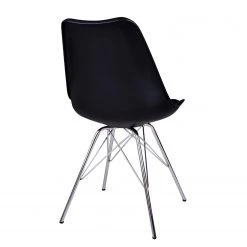 Norrwood Chaises Vaire (lot de 2) - Matière plastique / Acier - Noir -Meubles de salle à manger Soldes Magasin 1000230991 201125 16492000004 DETAILS P000000001000230991