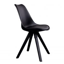 Norrwood Chaises Trebes I (lot de 2) - Matière plastique / Hévéa massif - Noir / Hévéa -Meubles de salle à manger Soldes Magasin 1000231008 201125 16492100016 DETAILS P000000001000231008