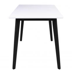 Loftscape Table Pomy I - MDF / Hévéa massif - Blanc / Noir -Meubles de salle à manger Soldes Magasin 1000231018 201125 16492400091 DETAILS P000000001000231018