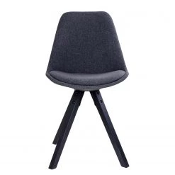 Norrwood Chaises Trebes III (lot de 2) - Tissu / Hévéa massif - Gris foncé / Noir -Meubles de salle à manger Soldes Magasin 1000231022 201125 16492500124 DETAILS P000000001000231022