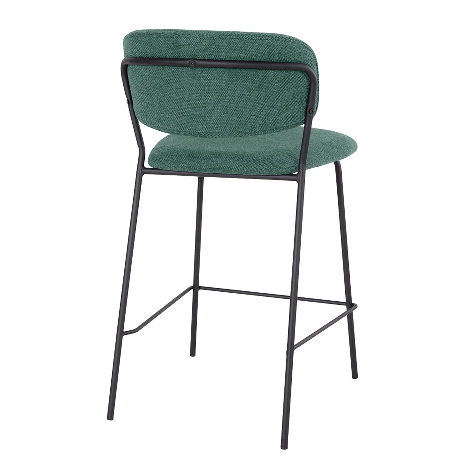 Loftscape Chaises capitonnées Muel (lot de 2) - Tissu / Acier - Vert turquoise 4 Loftscape Chaises capitonnées Muel (lot de 2) - Tissu / Acier - Vert turquoise – Image 4