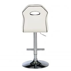 Loftscape Chaises de bar Yoncalla (lot de 2) - Imitation cuir / Métal - Noir et blanc - Chrome 12 Loftscape Chaises de bar Yoncalla (lot de 2) - Imitation cuir / Métal - Noir et blanc - Chrome -Meubles de salle à manger Soldes Magasin 1000231303 220411 031 DETAILS P000000001000231303