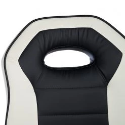 Loftscape Chaises de bar Yoncalla (lot de 2) - Imitation cuir / Métal - Noir et blanc - Chrome 15 Loftscape Chaises de bar Yoncalla (lot de 2) - Imitation cuir / Métal - Noir et blanc - Chrome -Meubles de salle à manger Soldes Magasin 1000231303 220411 034 DETAILS P000000001000231303