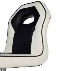 Loftscape Chaises de bar Yoncalla (lot de 2) - Imitation cuir / Métal - Noir et blanc - Chrome 17 Loftscape Chaises de bar Yoncalla (lot de 2) - Imitation cuir / Métal - Noir et blanc - Chrome -Meubles de salle à manger Soldes Magasin 1000231303 220411 036 DETAILS P000000001000231303