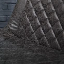 Red Living Chaises de bar Wismes (lot de 2) - Microfibre / Fer - Gris vintage -Meubles de salle à manger Soldes Magasin 1000231306 220405 032 DETAILS P000000001000231306