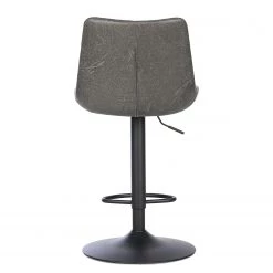 Red Living Chaises de bar Wismes (lot de 2) - Microfibre / Fer - Gris vintage -Meubles de salle à manger Soldes Magasin 1000231306 220412 032 DETAILS P000000001000231306