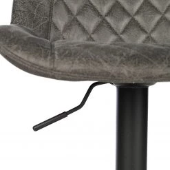 Red Living Chaises de bar Wismes (lot de 2) - Microfibre / Fer - Gris vintage -Meubles de salle à manger Soldes Magasin 1000231306 220412 035 DETAILS P000000001000231306