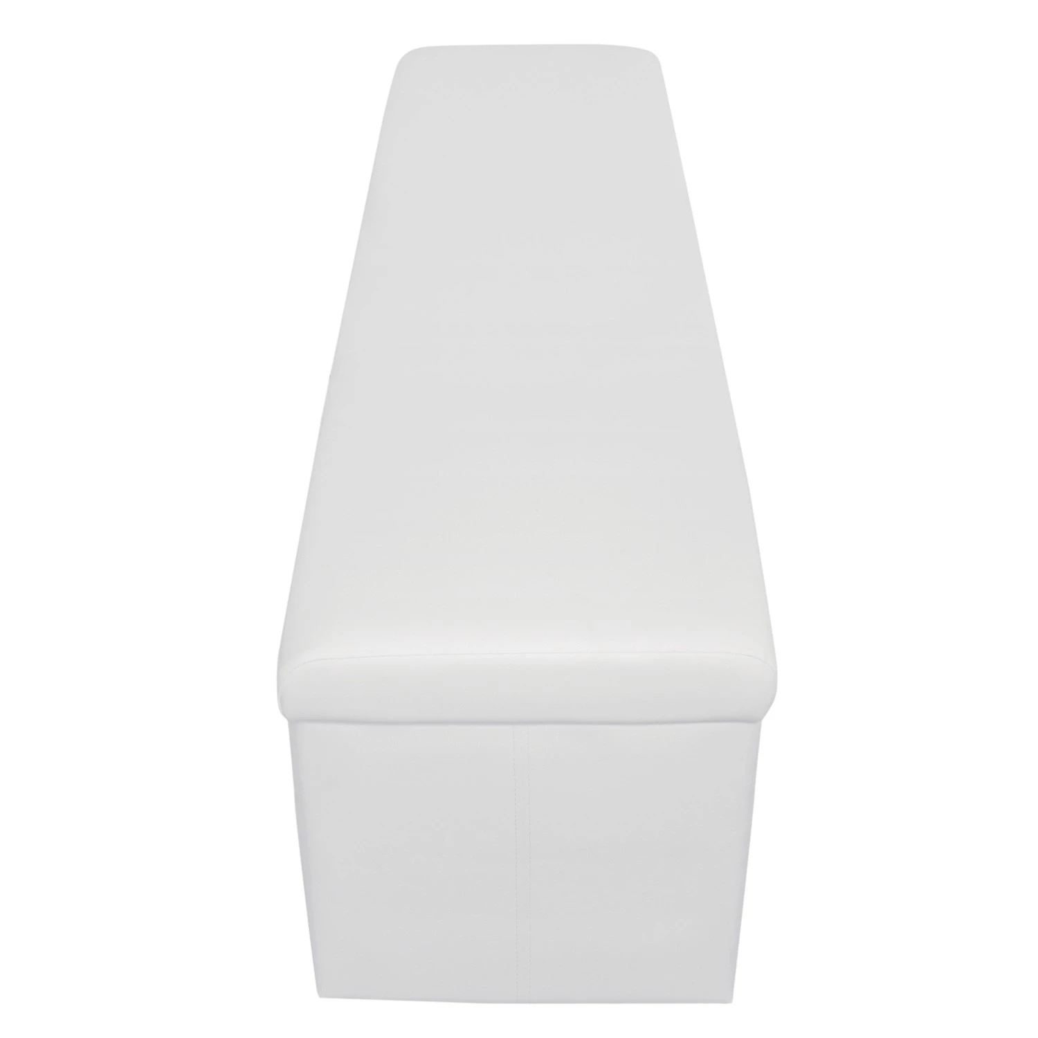 Loftscape Banc Talcott I - Imitation cuir - Chrome - Blanc - Largeur : 160 cm 2 Loftscape Banc Talcott I - Imitation cuir - Chrome - Blanc - Largeur : 160 cm – Image 2