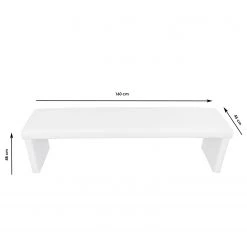 Loftscape Banc Talcott I - Imitation cuir - Chrome - Blanc - Largeur : 160 cm 5 Loftscape Banc Talcott I - Imitation cuir - Chrome - Blanc - Largeur : 160 cm -Meubles de salle à manger Soldes Magasin 1000232777 201204 14062100018 SKETCH DETAILS P000000001000232777 sketch