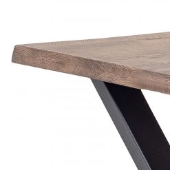 Red Living Table Woodbury - Chêne massif / Acier - Chêne foncé - Largeur : 140 cm -Meubles de salle à manger Soldes Magasin 1000232842 201204 14065400238 DETAILS P000000001000232842