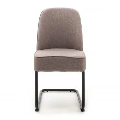 Fredriks Chaises cantilever Coggia (lot de 2) - Tissu / Fer - Cappuccino / Noir -Meubles de salle à manger Soldes Magasin 1000234595 210413 13551100039 DETAILS P000000001000234595