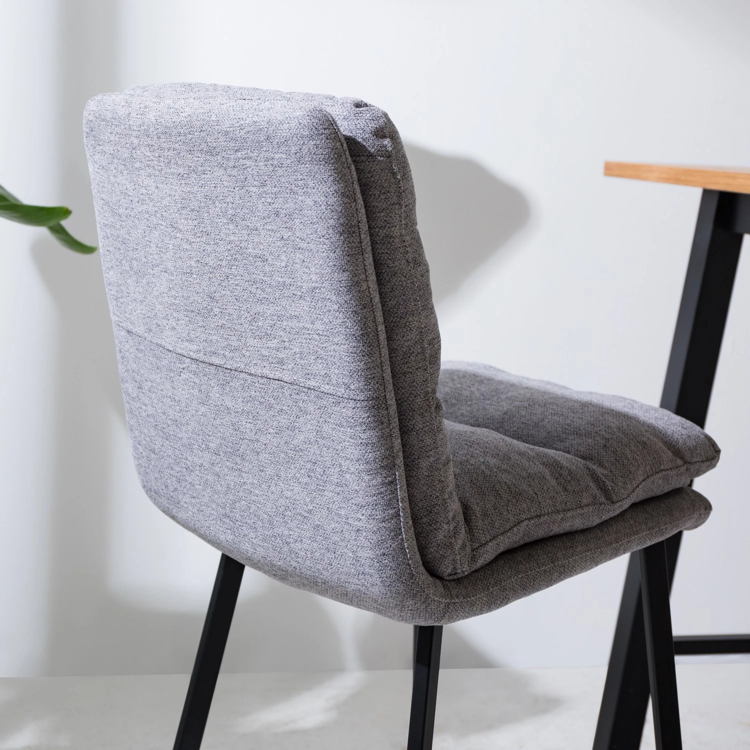 Mørteens Chaise de bar Tillac - Tissu / Acier - Gris chiné / Noir 8 Mørteens Chaise de bar Tillac - Tissu / Acier - Gris chiné / Noir – Image 8