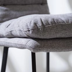 Mørteens Chaise de bar Tillac - Tissu / Acier - Gris chiné / Noir 21 Mørteens Chaise de bar Tillac - Tissu / Acier - Gris chiné / Noir -Meubles de salle à manger Soldes Magasin 1000235382 220801 032 DETAILS P000000001000235382