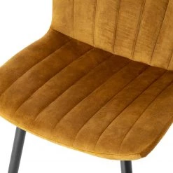 Jack & Alice Chaises Pavilly (Lot de 2) - Jaune doré -Meubles de salle à manger Soldes Magasin 1000235394 210818 08500500071 DETAILS P000000001000235394