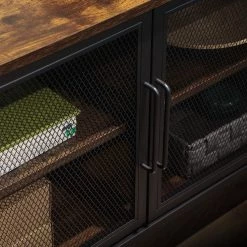 Red Living Meuble TV Thenon - Noir / Marron -Meubles de salle à manger Soldes Magasin 1000235687 201210 06220400154 DETAILS P000000001000235687