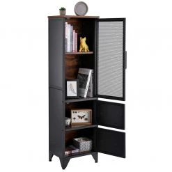 Red Living Étagère Thenon - Noir / Marron 13 Red Living Étagère Thenon - Noir / Marron -Meubles de salle à manger Soldes Magasin 1000235693 201210 06233200197 DETAILS P000000001000235693