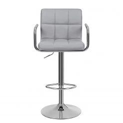 Loftscape Chaises de bar Hillion (lot de 2) - Imitation cuir / Fer - Gris / Chrome 8 Loftscape Chaises de bar Hillion (lot de 2) - Imitation cuir / Fer - Gris / Chrome -Meubles de salle à manger Soldes Magasin 1000235743 210118 06450700269 DETAILS P000000001000235743