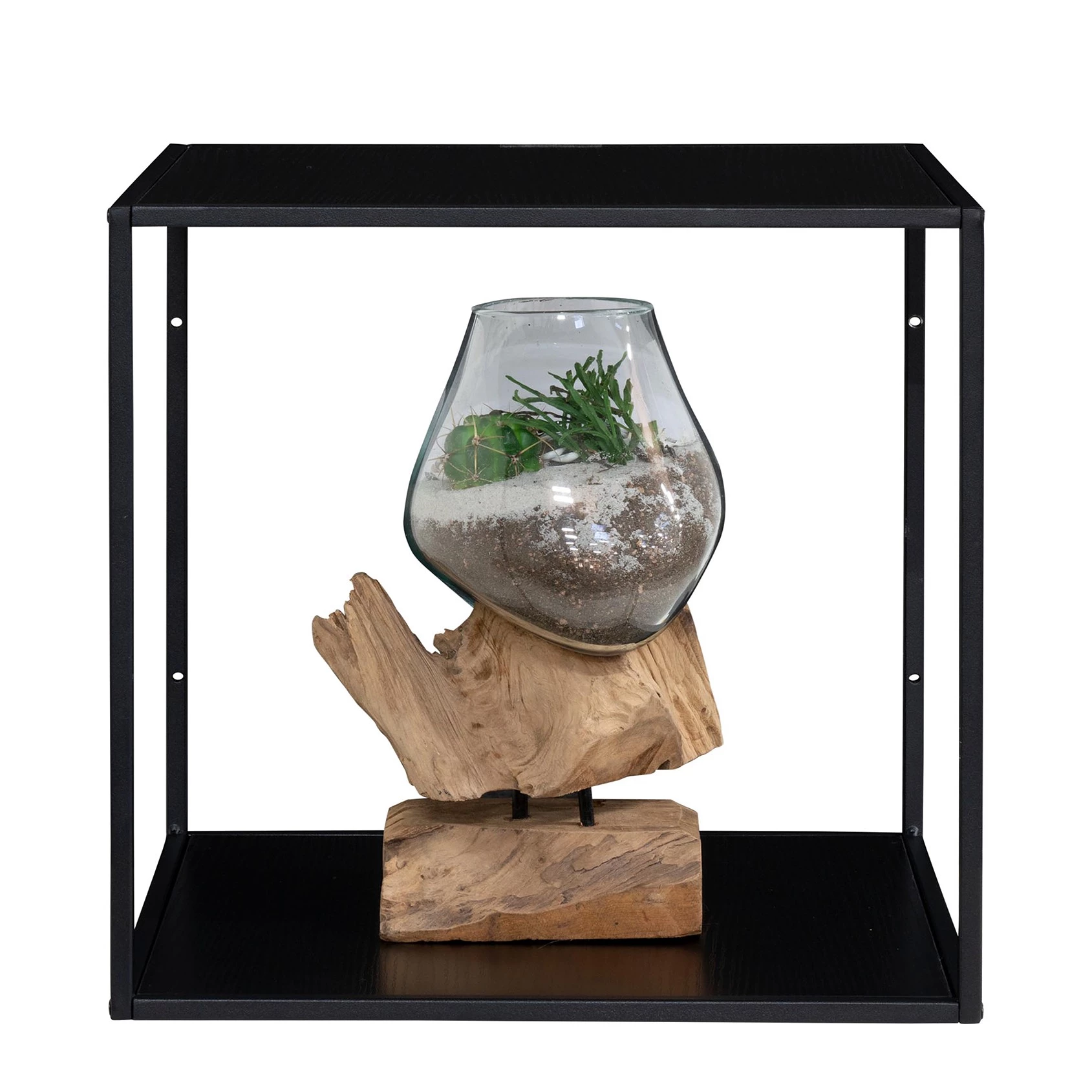 Red Living Étagère murale Arette - Métal - Noir 4 Red Living Étagère murale Arette - Métal - Noir – Image 4