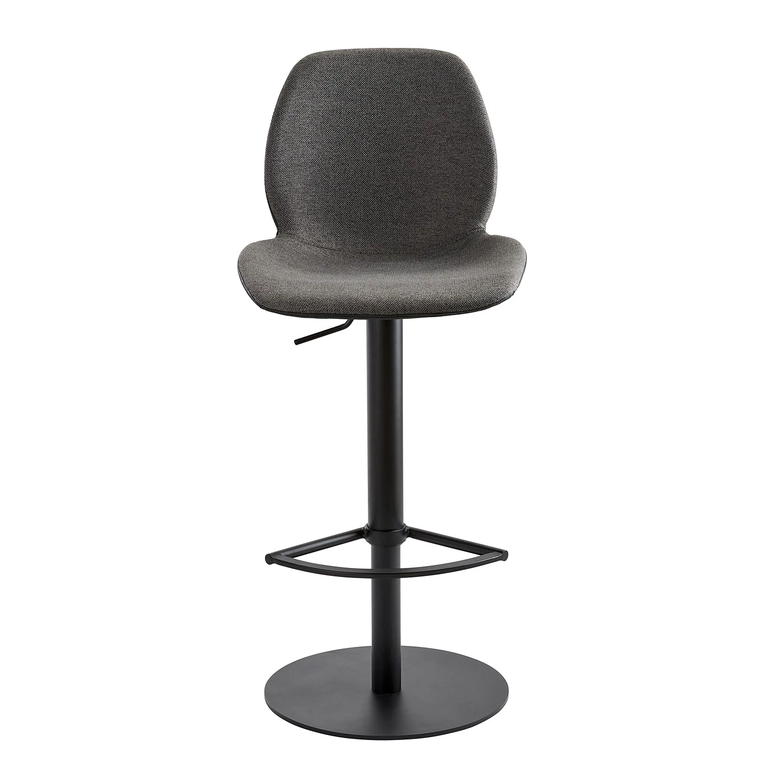 Mayer Sitzmöbel Chaise de bar myMARCO - Tissage à plat et imitation cuir / Acier - Noir chiné 2 Mayer Sitzmöbel Chaise de bar myMARCO - Tissage à plat et imitation cuir / Acier - Noir chiné – Image 2