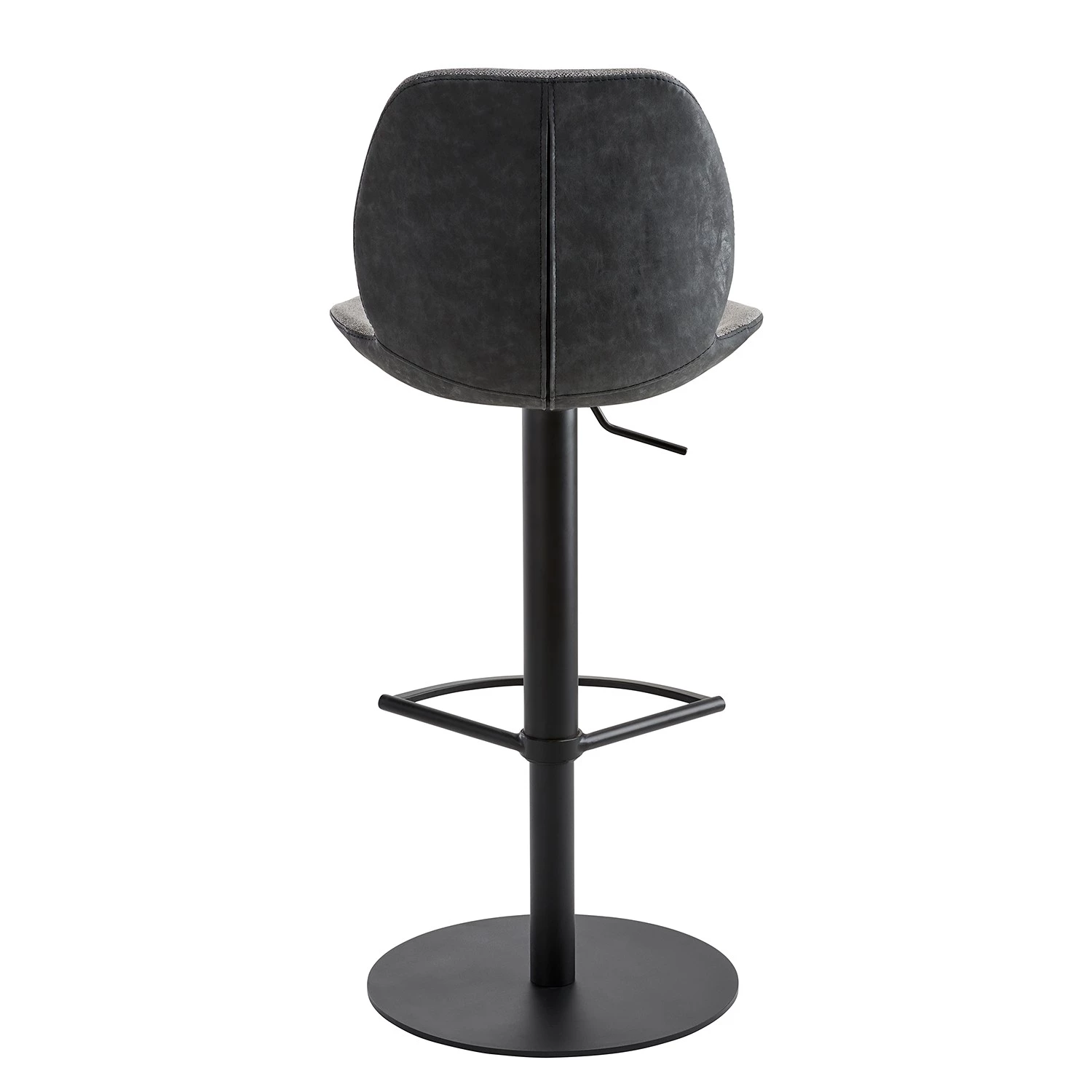 Mayer Sitzmöbel Chaise de bar myMARCO - Tissage à plat et imitation cuir / Acier - Noir chiné 4 Mayer Sitzmöbel Chaise de bar myMARCO - Tissage à plat et imitation cuir / Acier - Noir chiné – Image 4