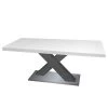 Loftscape Table Macey - (Extensible) - Blanc mat - Largeur : 160 cm - Anthracite