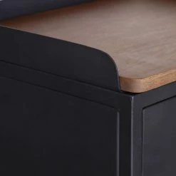 Red Living Commode Ornex - Métal / Manguier massif - Anthracite / Manguier -Meubles de salle à manger Soldes Magasin 1000239505 210108 13374700073 DETAILS P000000001000239505