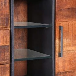 Red Living Buffet Thiery I - Manguier massif / Métal - Manguier marron / Anthracite 11 Red Living Buffet Thiery I - Manguier massif / Métal - Manguier marron / Anthracite -Meubles de salle à manger Soldes Magasin 1000239508 210108 13381100084 DETAILS P000000001000239508