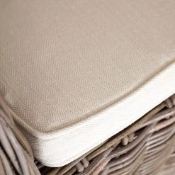 Naturoo Fauteuil Lozon - Rotin / Tissu - Gris Kubu / Crème -Meubles de salle à manger Soldes Magasin 1000240169 210115 08034200005 DETAILS P000000001000240169