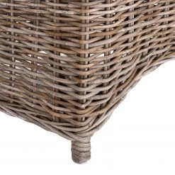 Naturoo Fauteuil Lozon - Rotin / Tissu - Gris Kubu / Crème -Meubles de salle à manger Soldes Magasin 1000240169 210115 08034400006 DETAILS P000000001000240169