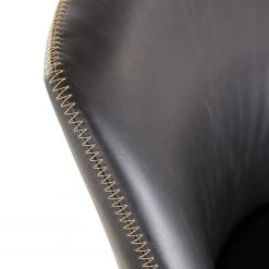 Red Living Chaise à accoudoirs Urbes - Imitation cuir / Fer - Noir / Noir -Meubles de salle à manger Soldes Magasin 1000240179 210115 08045700047 DETAILS P000000001000240179