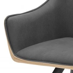 Ars manufacti Chaise à accoudoirs Noyack (lot de 2) - Microfibre / Métal - Gris et Beige / Anthracite 8 Ars manufacti Chaise à accoudoirs Noyack (lot de 2) - Microfibre / Métal - Gris et Beige / Anthracite -Meubles de salle à manger Soldes Magasin 1000240191 210106 06545400004 DETAILS P000000001000240191