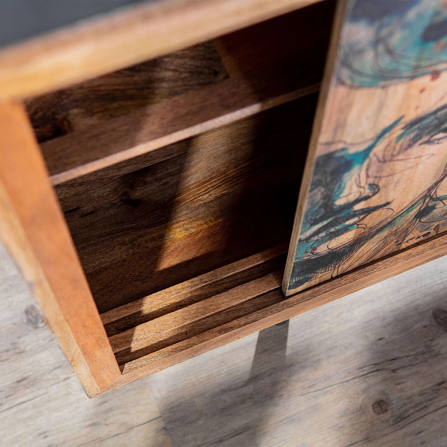 Naturoo Buffet Valbelle - Manguier massif - Manguier / Gris 6 Naturoo Buffet Valbelle - Manguier massif - Manguier / Gris – Image 6