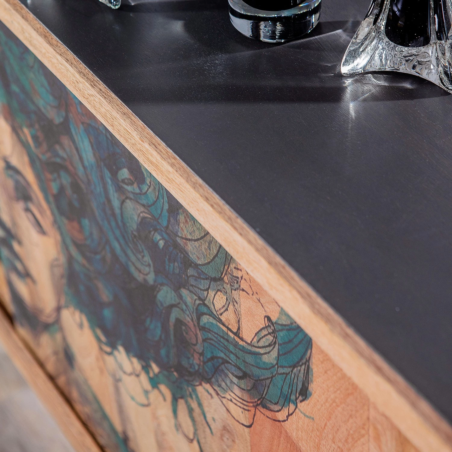 Naturoo Buffet Valbelle - Manguier massif - Manguier / Gris 7 Naturoo Buffet Valbelle - Manguier massif - Manguier / Gris – Image 7