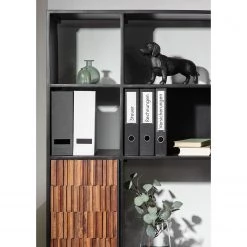 Red Living Étagère Sanvic - Sheesham / Acacia massif - Sheesham / Anthracite -Meubles de salle à manger Soldes Magasin 1000240822 210812 13315600016 DETAILS P000000001000240822