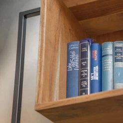 Red Living Étagère murale Fenay - Acacia massif / Métal - Acacia / Noir -Meubles de salle à manger Soldes Magasin 1000240833 210113 13421600192 DETAILS P000000001000240833