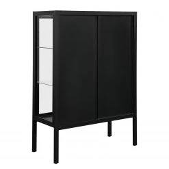 Loftscape Buffet haut Aregno - Verre / Métal - Noir - Largeur : 100 cm 10 Loftscape Buffet haut Aregno - Verre / Métal - Noir - Largeur : 100 cm -Meubles de salle à manger Soldes Magasin 1000241524 210113 13522500113 DETAILS P000000001000241524