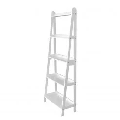 Mørteens Étagère Kolding - Bambou massif - Blanc