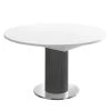 Red Living Table Binic II - Blanc - Largeur : 110 cm - Anthracite