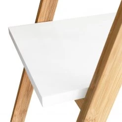 Mørteens Étagère Tondern - Bambou massif - Blanc / Bambou -Meubles de salle à manger Soldes Magasin 1000241543 211223 123718000137 DETAILS P000000001000241543